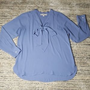 LOFT Blue Chiffon  Blouse